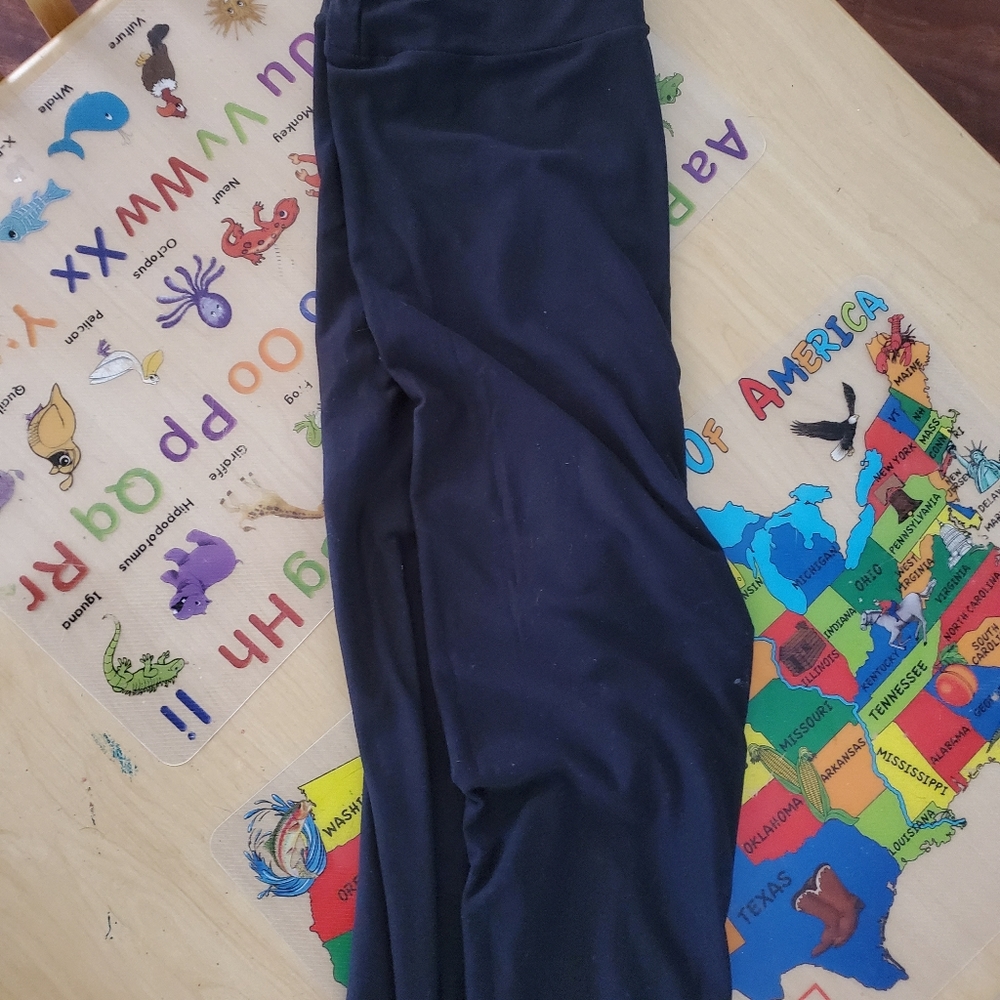 Black lularoe one size leggings